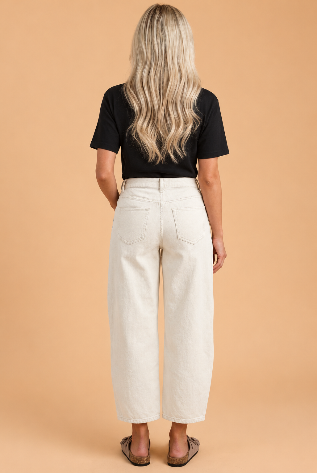 PRETTY BASH Solid Patch Pocket Ankle Length Barrel Jeans