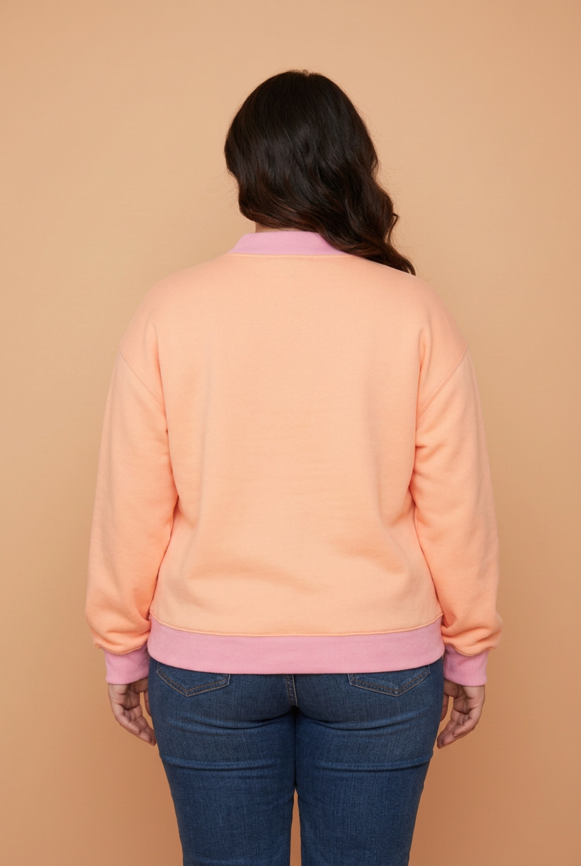 PRETTY BASH Plus Size MERRY/SPOOKY Polka Dot Letter Print Sweatshirt