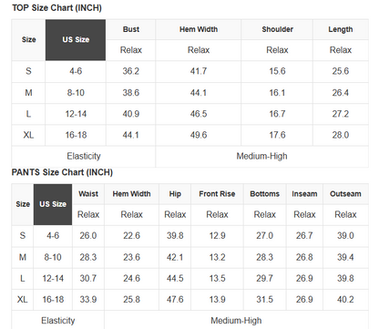 Stripe Top and Pants Set