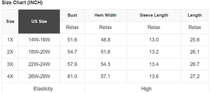 Plus Size Plaid Flower Patchwork 3/4 Sleeve Top