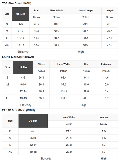 Corded Top and Ruffle Mini Skort Set