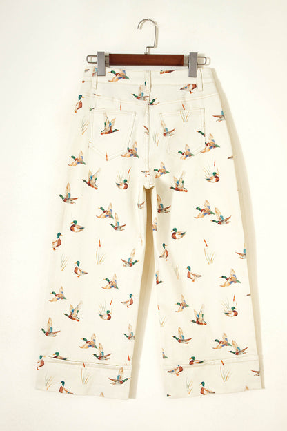 Western Mallard Cuffed Hem Shift Jeans