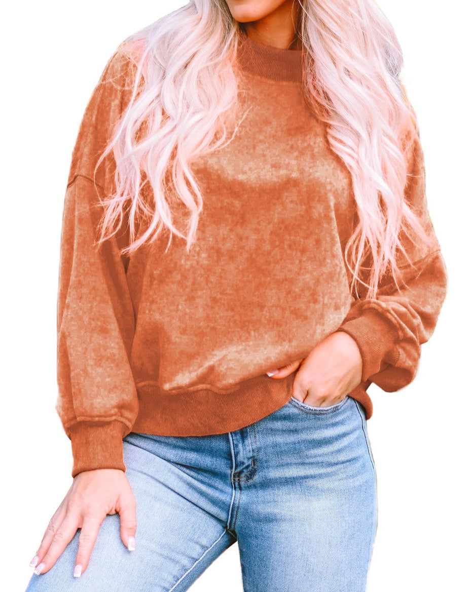 Drop Shoulder Crewneck Sweatshirt