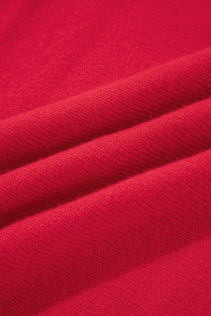 Christmas Colorblock Stripe Long Sleeve Sweater