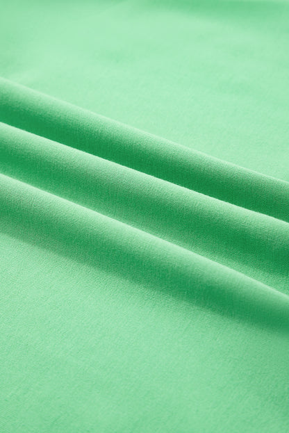 Solid V-Neck Tee and Drawstring Shorts Set