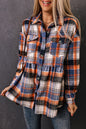 Plaid Ruffle Shirt Jacket