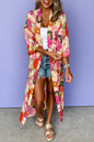 Floral Open Front Duster Kimono