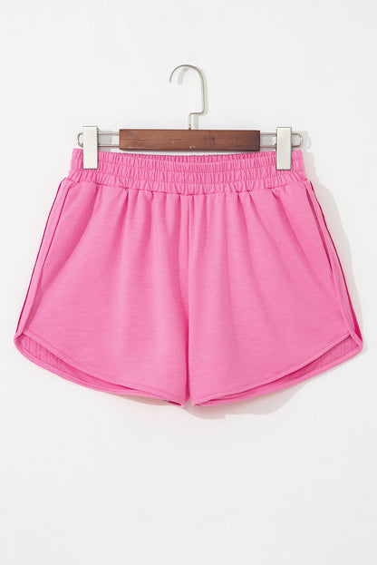 Stripe Colorblock High Waist Shorts