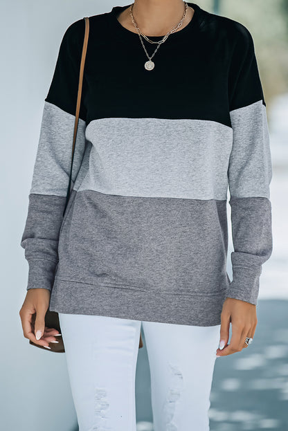 Colorblock Drop Shoulder Sweatshirt