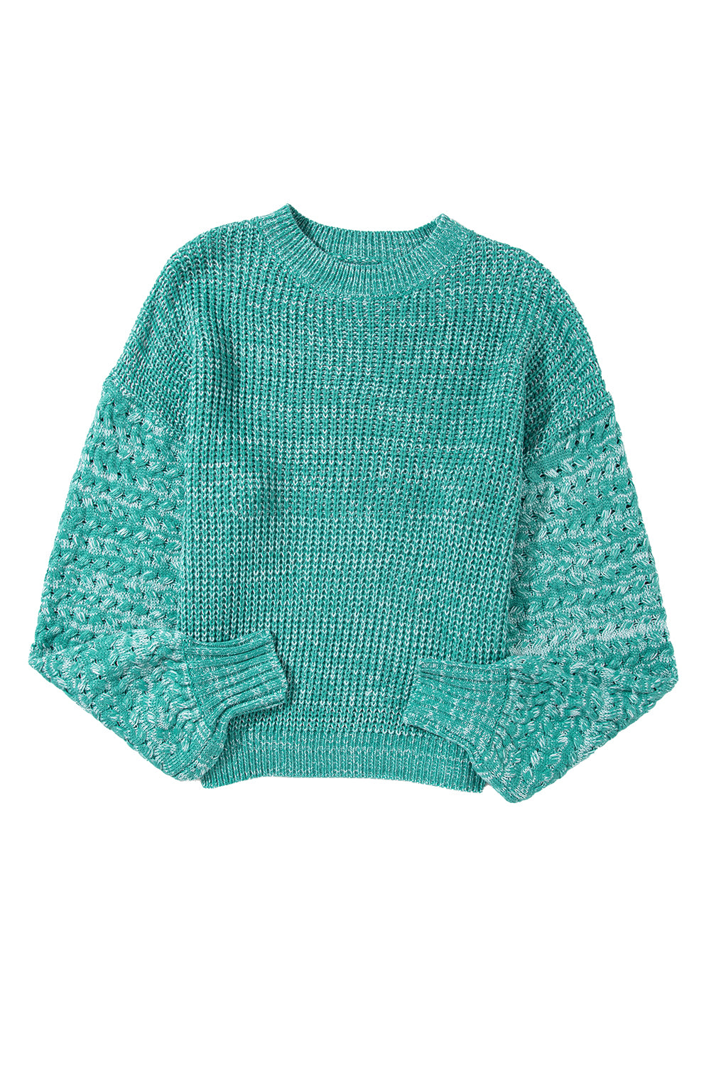 Cable Knit Drop Shoulder Sweater