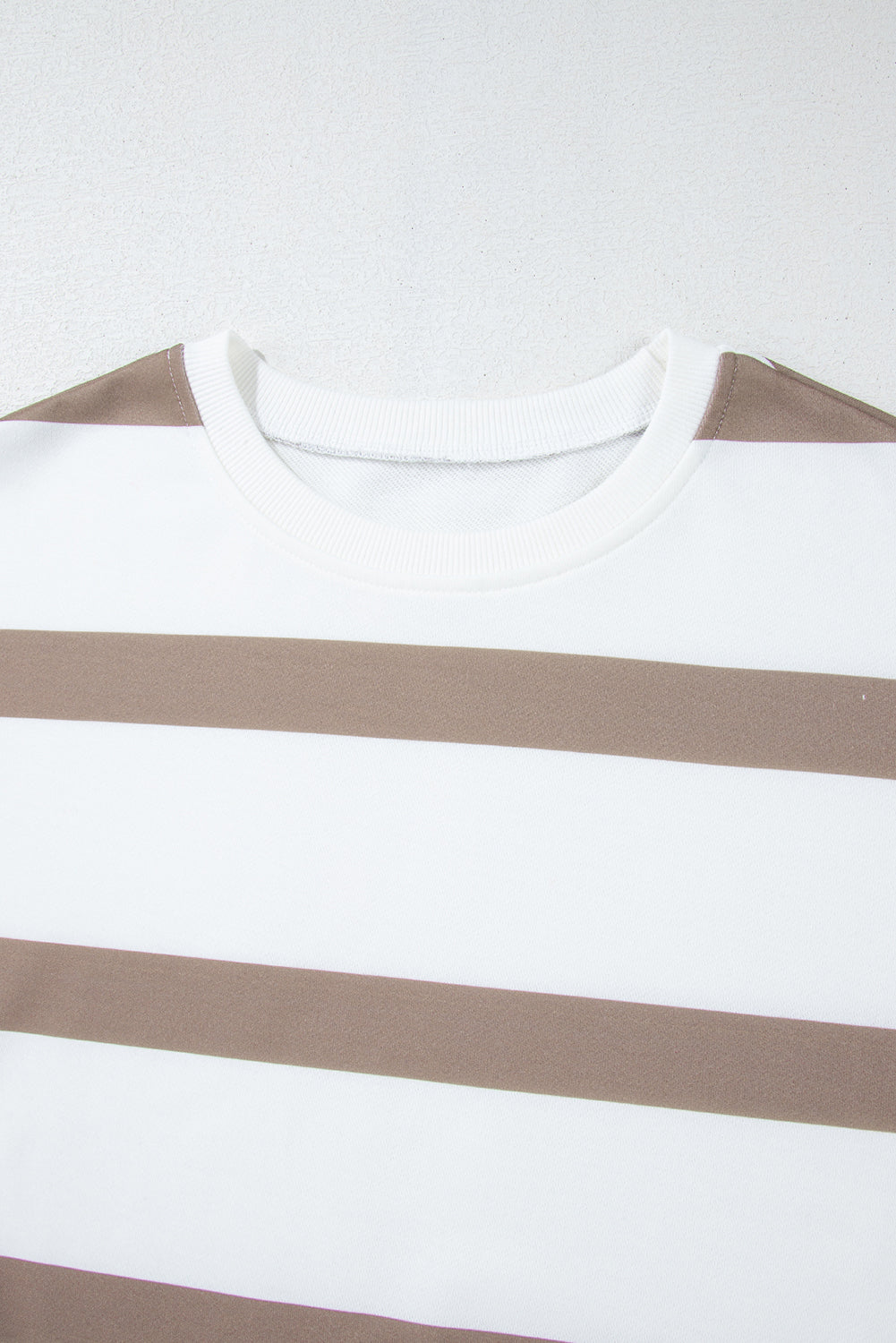 Stripe Drop Shoulder Top and Jogger Pants Set