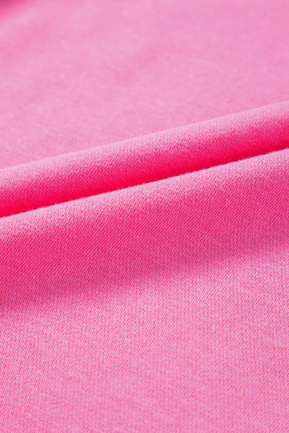 Solid Drop Shoulder Crewneck Pullover Sweatshirt