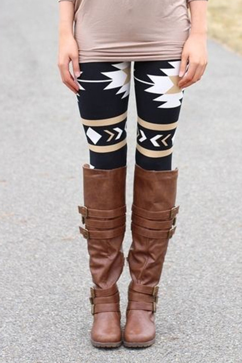 Western Aztec High Waist Leggings