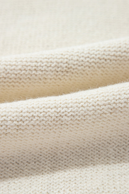 Colorblock Patch Pocket Drop Shoulder Sweater