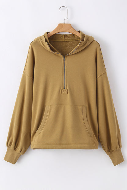 Solid Kangaroo Pocket Oversized Hoodie