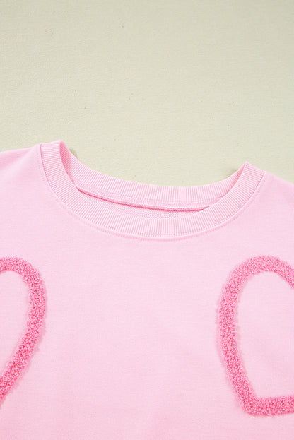 Valentine Chenille Heart Top and Pants Set