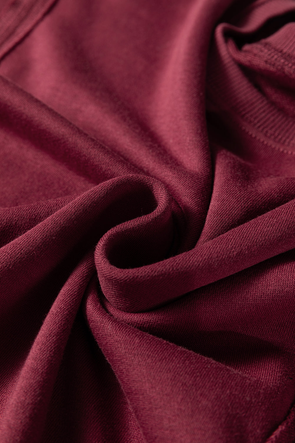 Plaid Patchwork Long Sleeve Raw Seam Sweatshirt