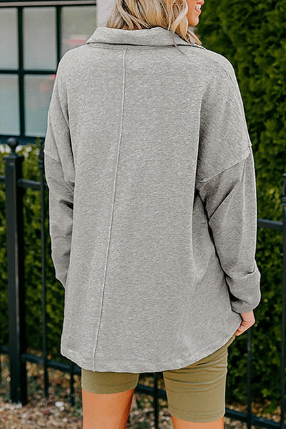 Reserve Seam Collared Sweatshirt