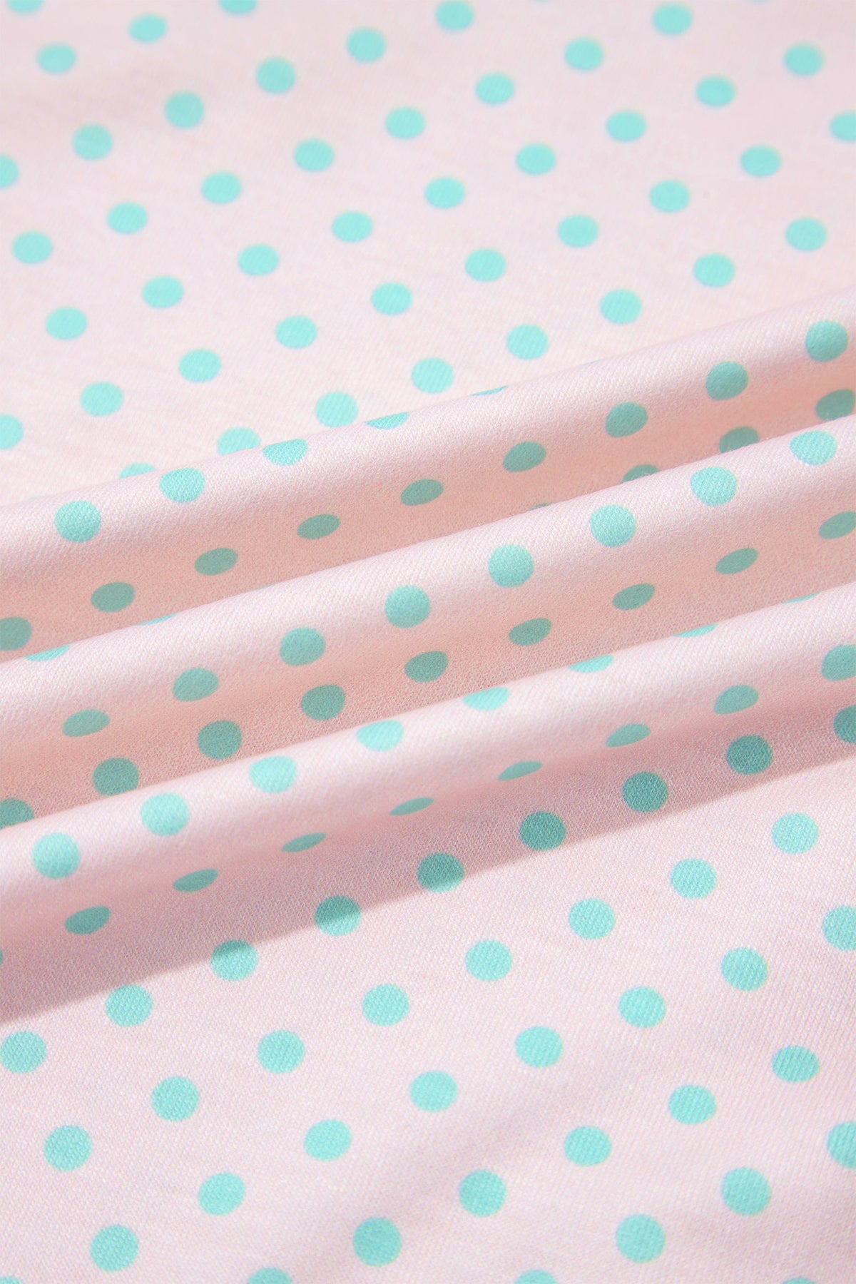 Stripe Polka Dot Patchwork Exposed Seam Polo Top