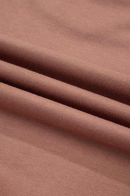 Colorblock Long Sleeve Top and  Drawstring Pant Set