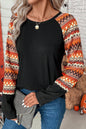 Aztec Raglan Long Sleeve Tee