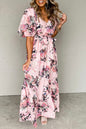 Floral High Waist Maxi Dress