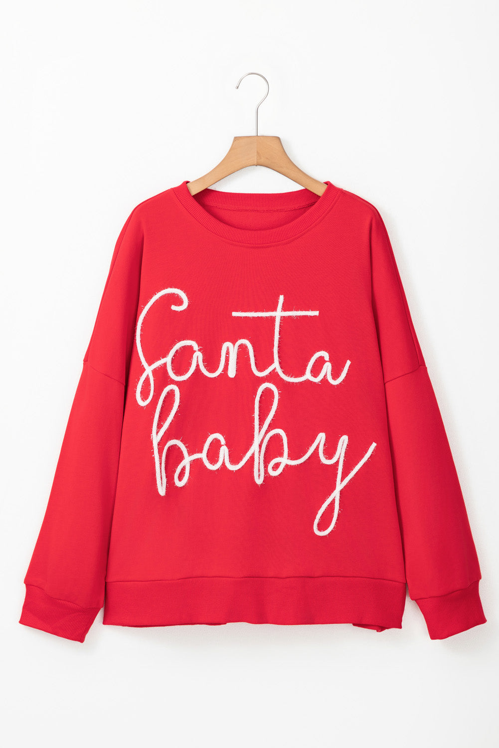 Plus Size Santa Baby Tinsel Sweatshirt