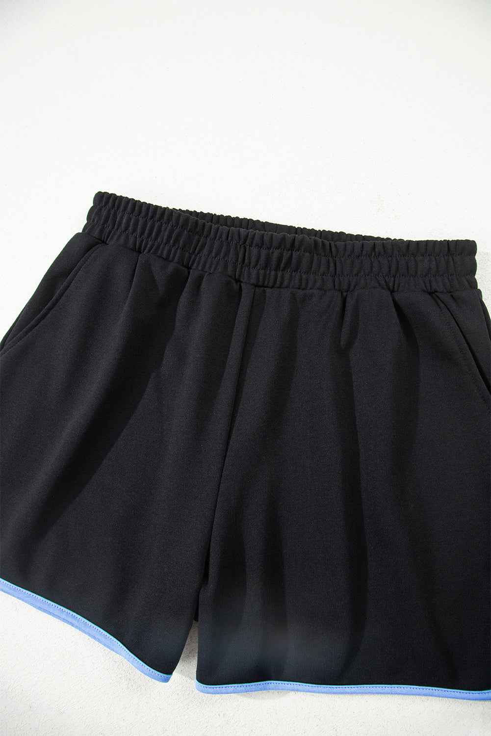 Colorblock Patchwork Pullover and Shorts Set