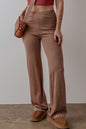 High Waist Straight Leg Pants