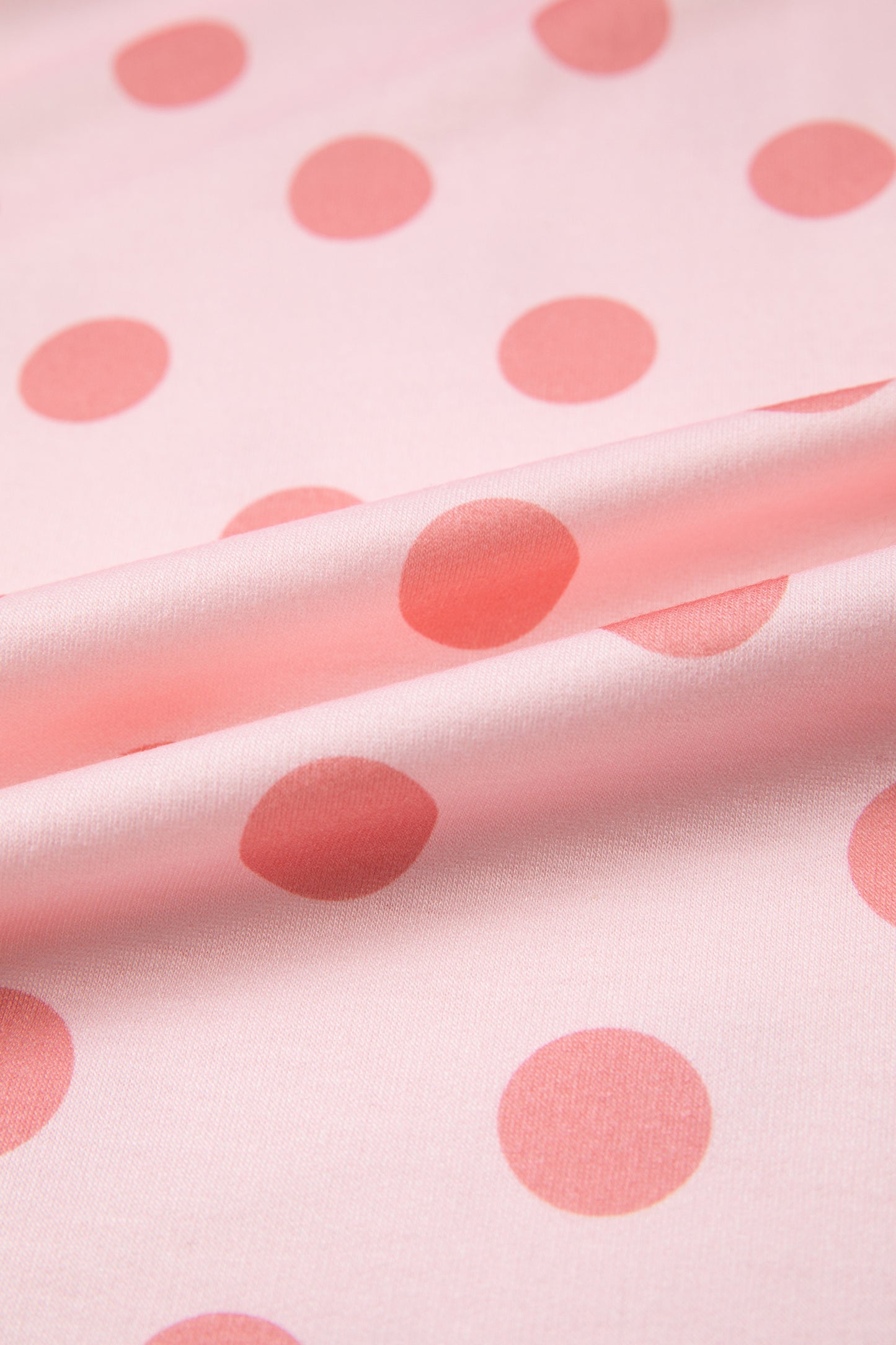 Colorblock Polka Dot Short Sleeve Tee