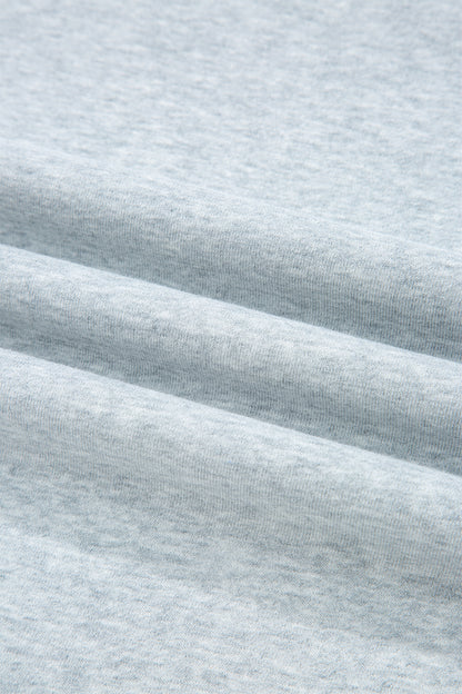 Solid Mock Neck Oversized Sweatshirt