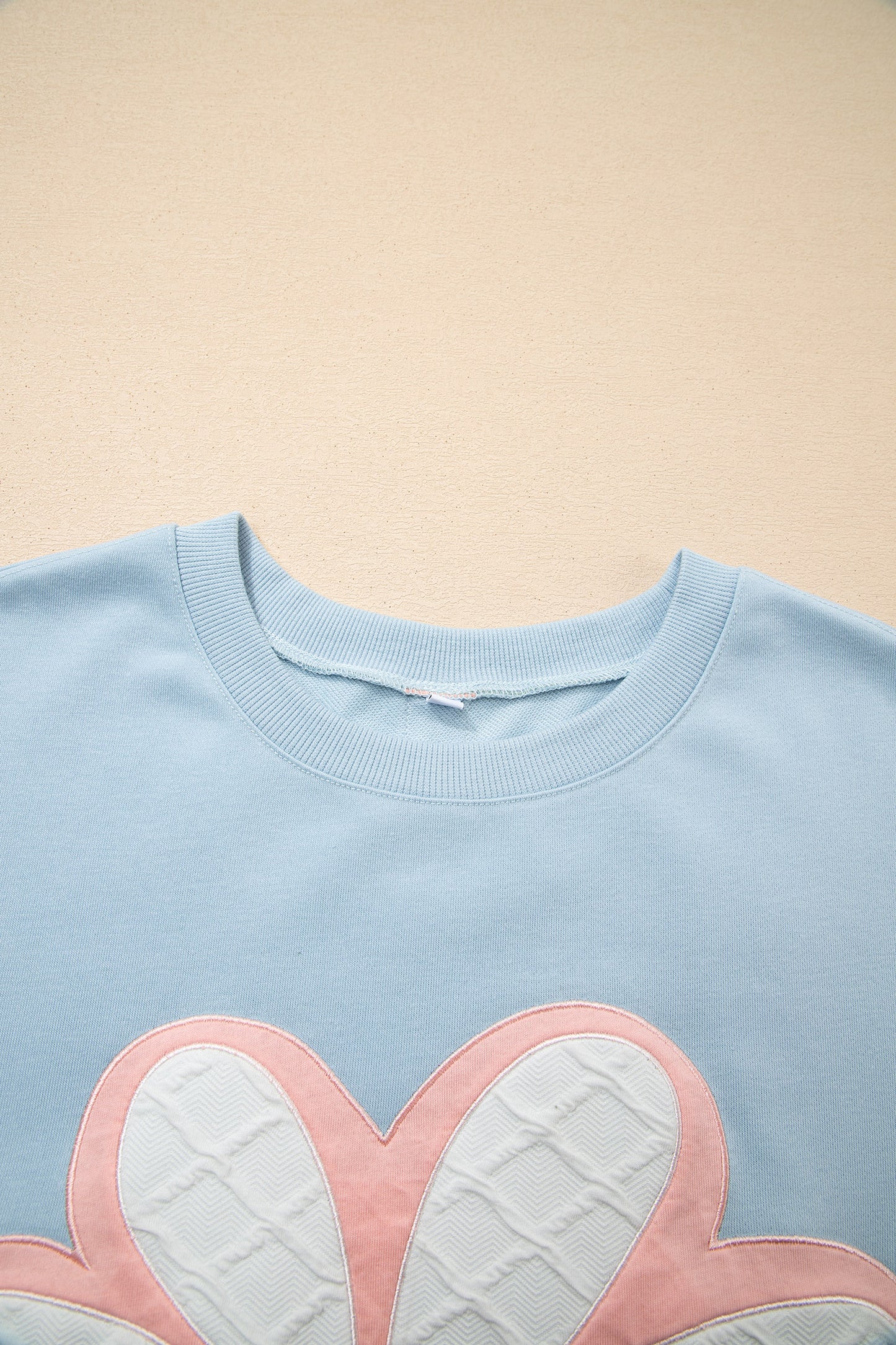 Floral Patchwork Stripe Long Sleeve Top