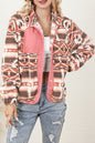 Western Snap Button Sherpa Jacket