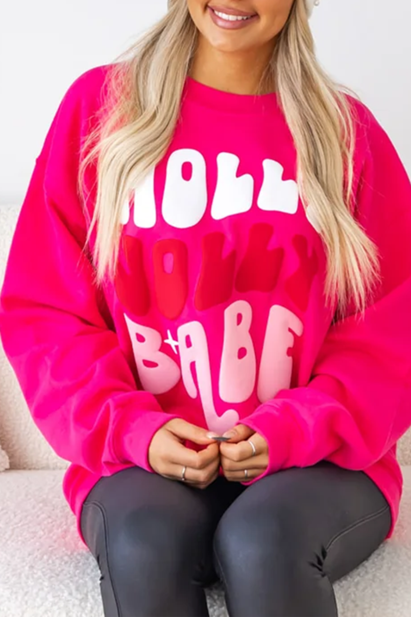 Holly Jolly Babe Oversized Sweatshirt