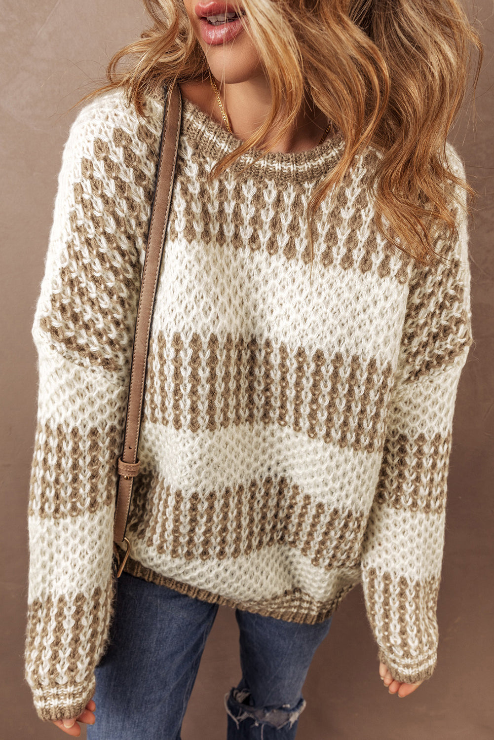 Stripe Drop Shoulder Sweater