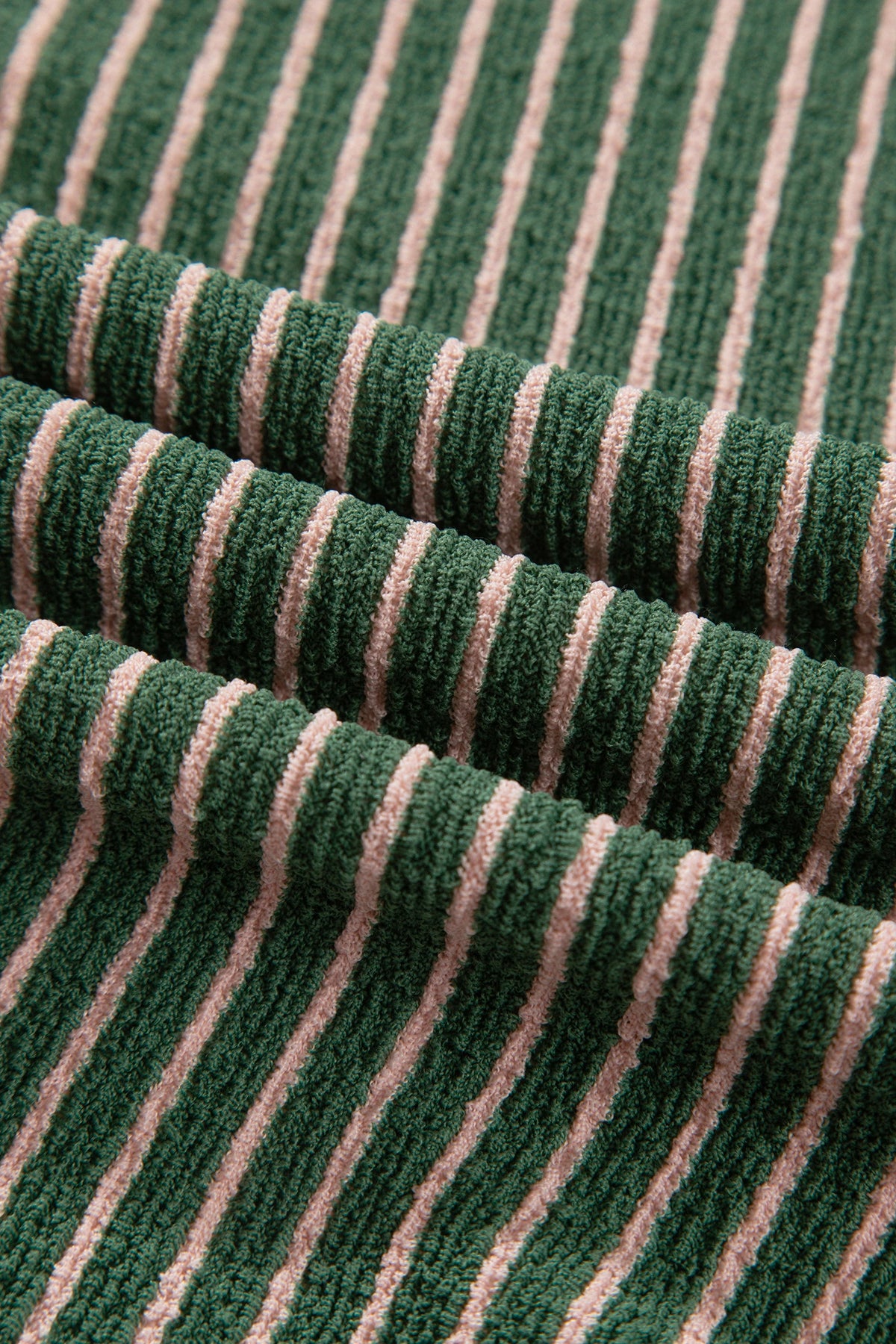 Stripe Contrast Trim Buttoned V-Neck Cardigan