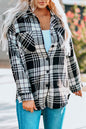 Plaid Button Front Boyfriend Shacket