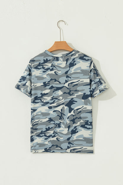 Camo Crew Neck T-Shirt