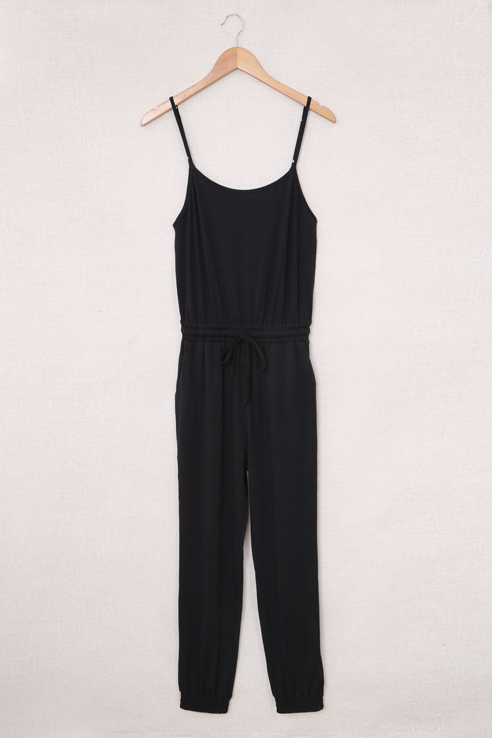 Solid Spaghetti Straps Jumpsuit