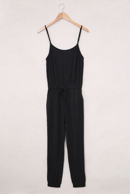 Solid Spaghetti Straps Jumpsuit