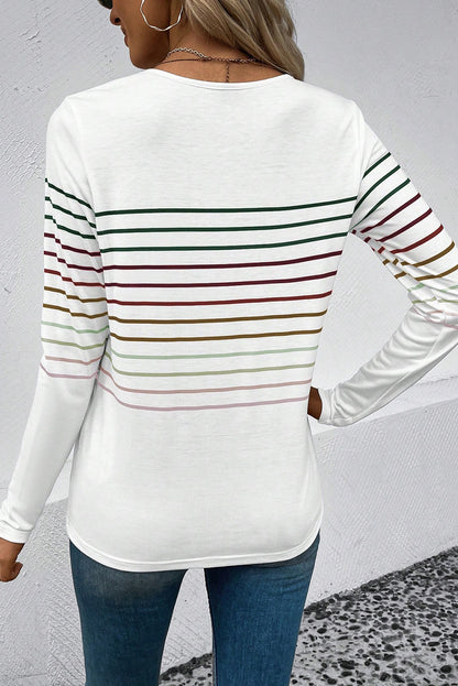 Stripe Long Sleeve Top