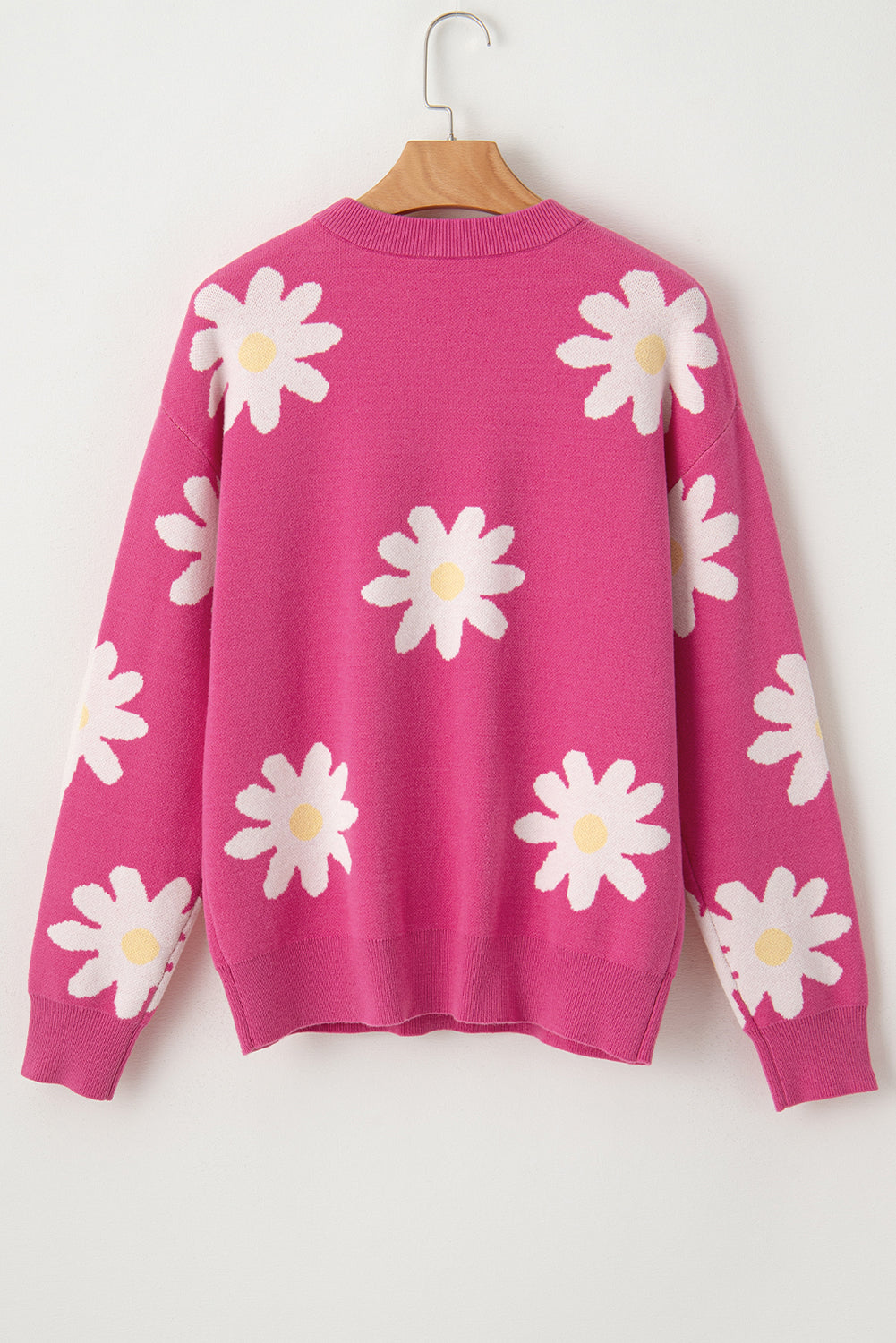 Floral Crewneck Long Sleeve Sweater