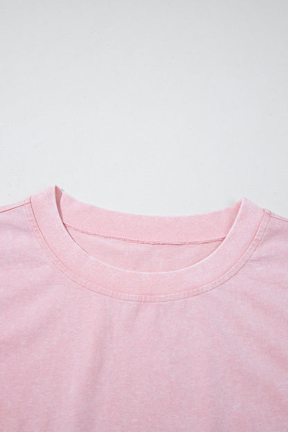 Mineral Wash Tank Top and Lined Split Skirt Set