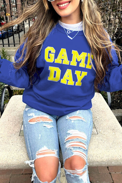 Game Day Crewneck Pullover Sweatshirt