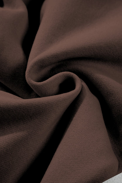 Solid Collared Sweatshirt and Pants Set