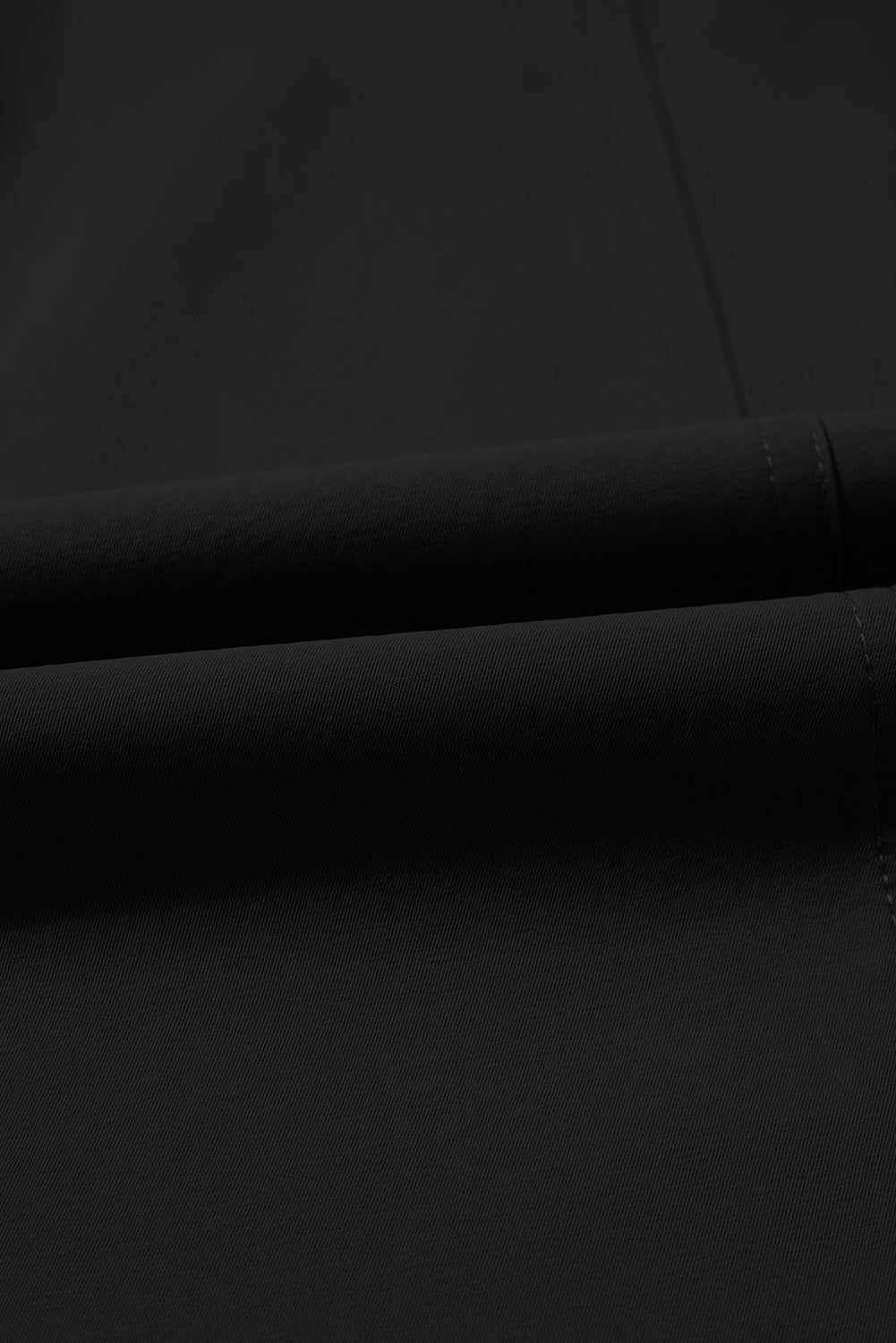 Solid Drawstring Elastic Waist Wide Leg Pants