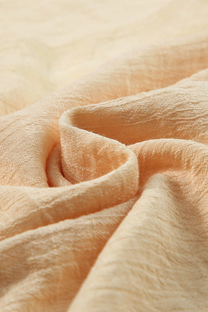 Shirred High Waist Side Slit Beach Maxi Skirt