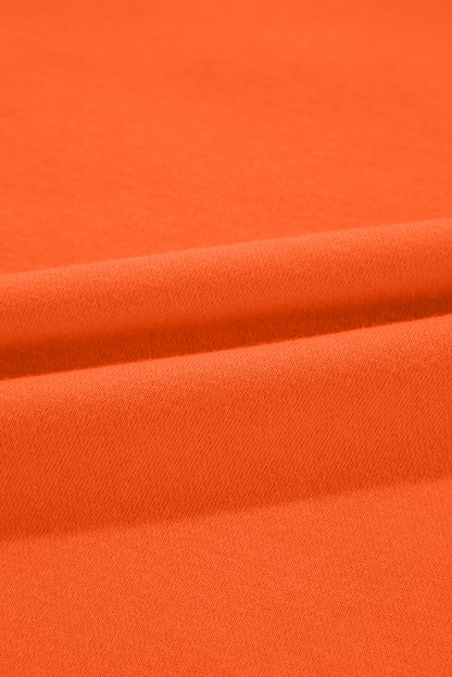 Solid Drop Shoulder Crewneck Pullover Sweatshirt