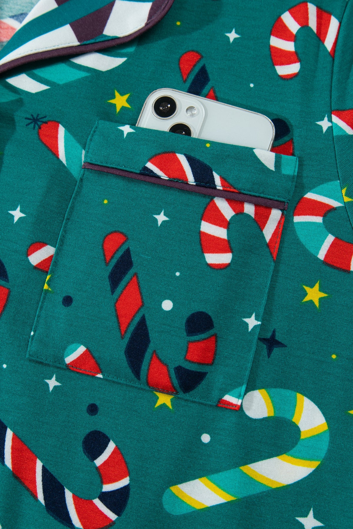 Christmas Candy Cane Top & Pants Pajama Set