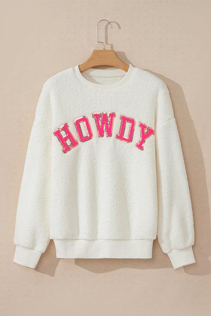 HOWDY Sherpa Pullover Sweatshirt